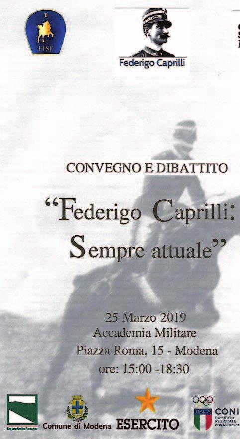 25 marzo : invito Presidente Marco Di Paola Convegno Federigo Caprilli Accademia