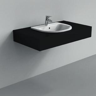 0491888 Bidet sospeso monoforo, per il fissaggio a parete utilizzare l apposito sostegno metallico Art.