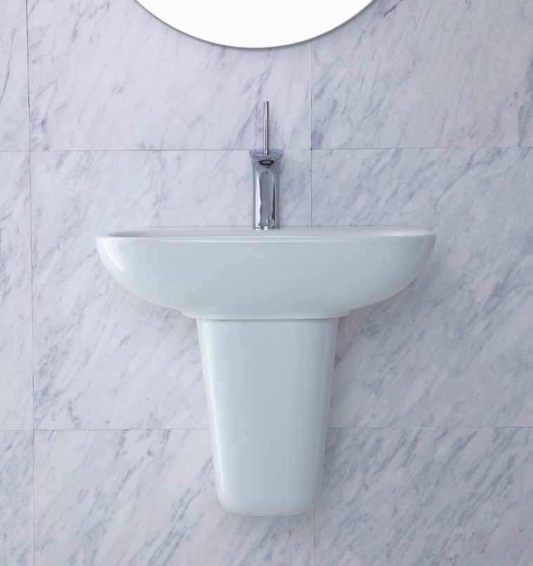 17 350 450 120»Lavabo 64CL + Semi-colonna 16CL LAVABO 64CL DA 45 CM