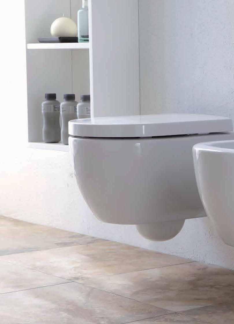 62»Vaso Sospeso 15NI e Bidet Sospeso 17NI COMPOSIZIONE CON VASO SOSPESO 15NI E