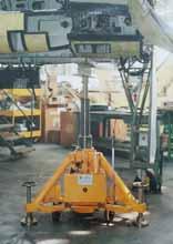 , W.S.T.G.E., M.G.S.E. in general, hydraulic and pneumatic testing benches and ladder and outrigger systems for aeronautical and space applications, tow-bars, mobile stores for aircraft parts.