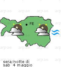 bollettino meteo per la provincia di Ferrara weather forecast for the Ferrara province costa coast Temp MAX 20 C 18 C Pioggia Rain 3mm 21mm Vento Wind 44km/h 40km/h costa coast Temp.