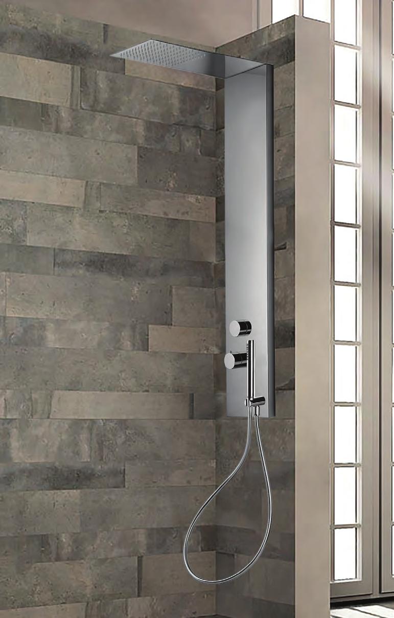 colonne doccia shower columns Diversi sistemi di colonne doccia, ognuna con il suo stile e con il suo comfort, capisaldi irrinunciabili per un design moderno e funzionale.
