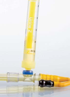 Monovette urina Procedura igienica La cannula di aspirazione fornita in dotazione consente il prelievo di urina da un recipiente di