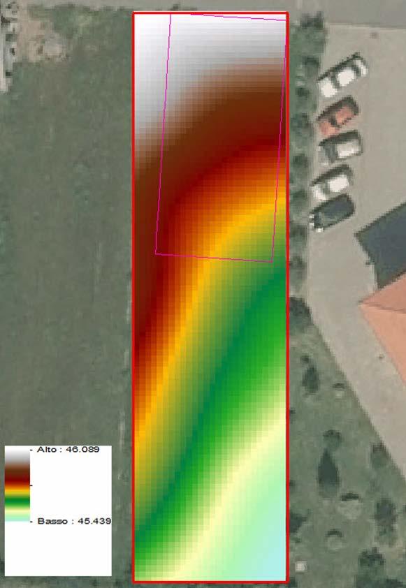 ottenuto con rilievo topografico