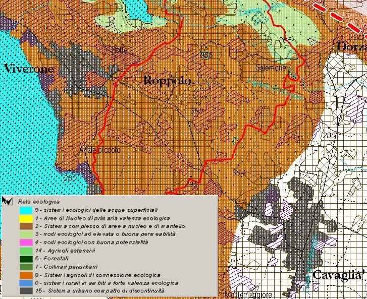 seguenti campi d'indagine: Fisiografia Uso del