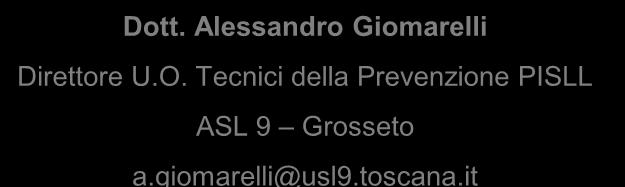 Alessandro Giomarelli Direttore U.O.