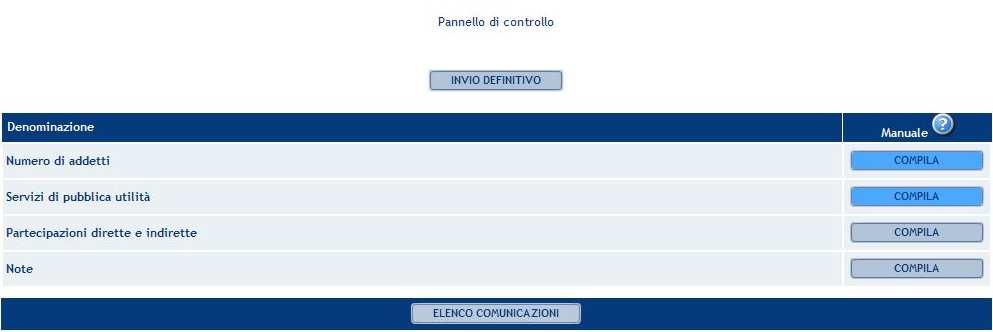 3 Pannello di controllo della raccolta Nel pannello di controllo, come nel resto del sistema, è presente il bottone per poter tornare all indice delle raccolte.