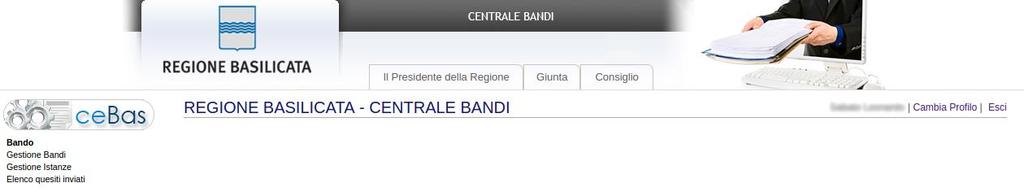 dati inseriti con il conseguente reinserimento: Cliccando sul pulsante Ok si procede alla compilazione dell istanza.