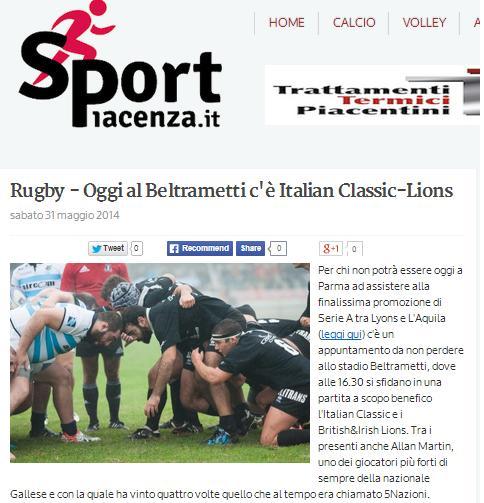 Sport Piacenza, 31/05/2014 http://www.