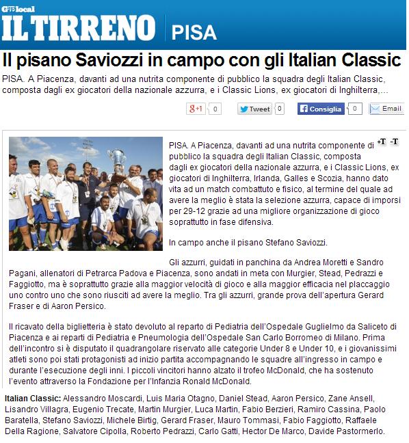 Il Tirreno, 05/06/2014 http://iltirreno.gelocal.