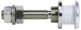 Articulated screw with flat ring of 60 mm diameter V-ERA-B era C V-ERA-E era F Vite articolata per vetro camera da 12 mm Articulated screw for insulating glass spessore