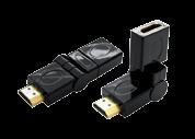 4,70 Adattatore HDMI da maschio a femmina - 90 Consente di trasformare un connettore HDMI 19 pin A/M diritto in connettore angolare 90, mantenendo inalterata la qualità del segnale.