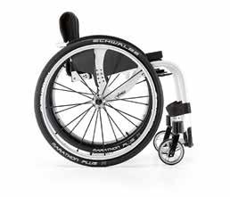 Ultra lightweight rigid frame wheelchair. The clean-cut compact design brings together appeal and innovation, creativity and technology.