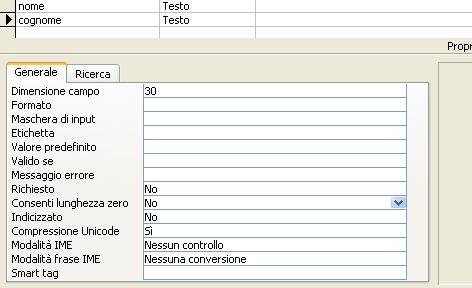 Creazione di Tabelle CREATE TABLE <nome_tabella> (<nome_col1> <TIPO_DATI> [<VINCOLO_COLONNA>] {, <nome_col2> <TIPO_DATI> [<VINCOLO_COLONNA>]}, PRIMARY