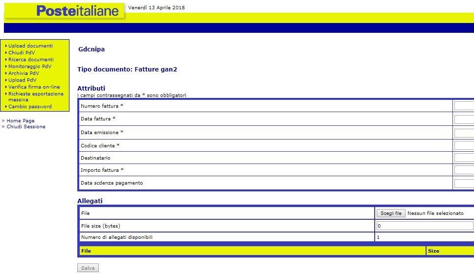 conservazione Tutte le procedure necessarie per garantire legalità e sicurezza al processo di conservazione vengono automaticamente assicurate