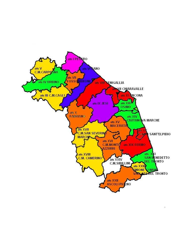 N. CSER presenti negli ATS 0 1 2 3 4 6 7 10 Distribuzione dei Centri