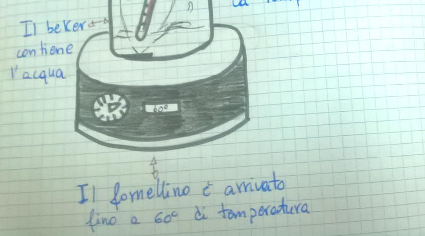 In particolare gli alunni hanno sperimentato come aumentando il volume di acqua iniziale fosse