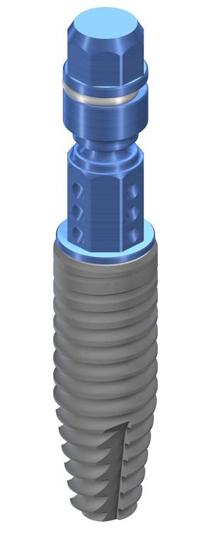 Componente di trasferimento Loxim Gli impianti Straumann Bone Level Tapered (NC/RC) sono consegnati con la componente di trasferimento Loxim, che è connessa all impianto grazie a un meccanismo a