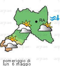 bollettino meteo per la provincia di Ravenna weather forecast for the Ravenna province costa coast Temp MAX 20 C 19 C 16 C Pioggia Rain 1mm 0mm 6mm Vento Wind 33km/h 31km/h 34km/h costa coast Temp.