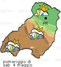 bollettino meteo per la provincia di Parma weather forecast for the Parma province Temp MAX 21 C 14 C Pioggia Rain 2mm 2mm Vento Wind 40km/h 29km/h Temp.