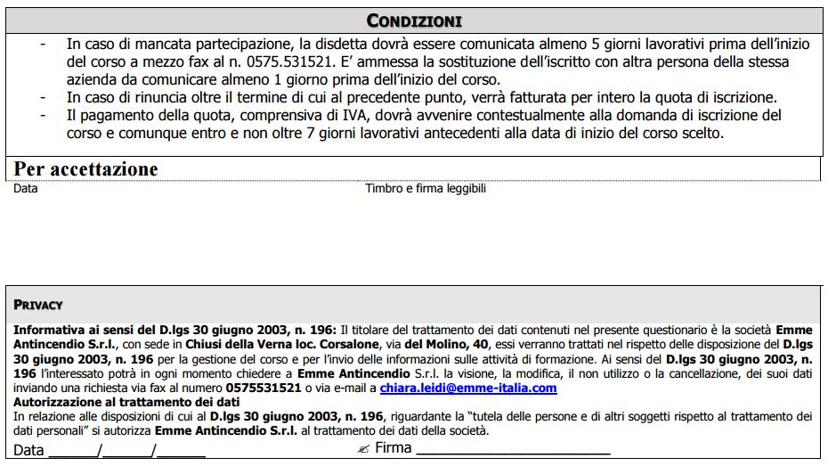 CORSO DI QUALIFICAZIONE PER INSTALLATORI E MANUTENTORI DI CHIUSURE TAGLIAFUOCO ED ESAME DI CERTIFICAZIONE AI SENSI DELLA NORMA UNI ISO 11473/1-2-3 Data: Orario: Corso - Giovedì 12 Luglio 2018 Esame -