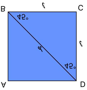 Appunti di geometri pin Tringoli rettngoli notevoli Tringolo rettngolo isoscele Il tringolo rettngolo isoscele si riconosce nce per gli ngoli cuti di 45 (fig. 1).