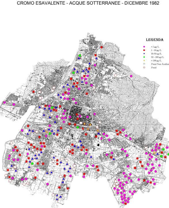 Monitoraggio geochimico del Giugno 2014 Confronto con precedenti studi Si è ritenuto utile provvedere a rielaborare, con gli attuali software d interpolazione, i dati raccolti dalla P.A.