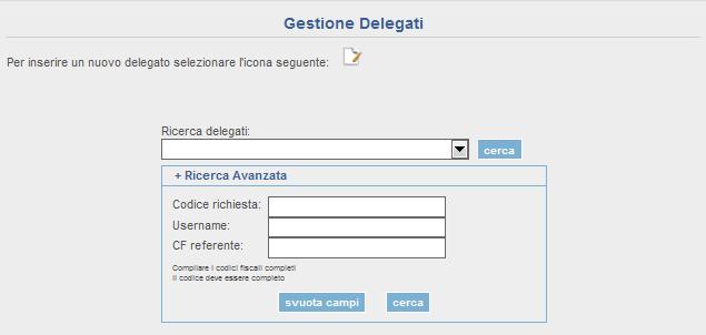 Gestione Utenti Attraverso tale pulsante si accede al form di registrazione suddiviso in