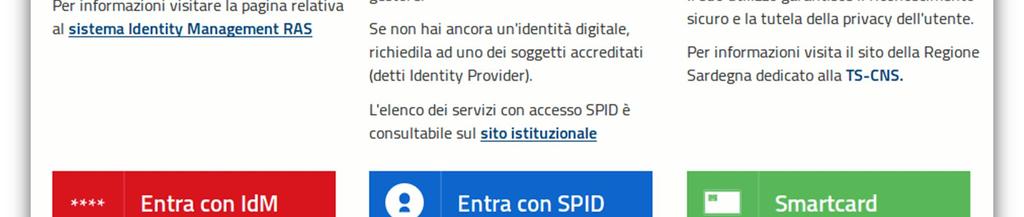 livello 2; per l accesso tramite smartcard (TS-CNS, CNS) sarà richiesto