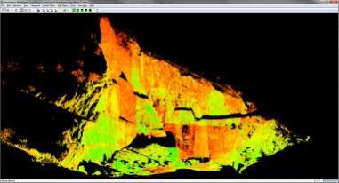 Nuvola di punti 3D a valori di