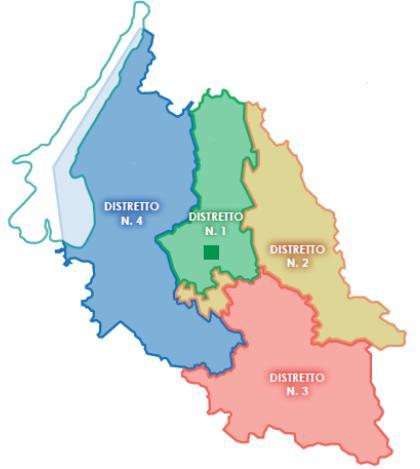 Articolazione territoriale Mappa n. 2 Nuova articolazione territoriale Azienda Ulss 9 Scaligera Distretti n. 1-2-3-4 dal 01.01.2017 ULSS 9 Scaligera - Regione Veneto Abitanti. 921.866* al 31.12.