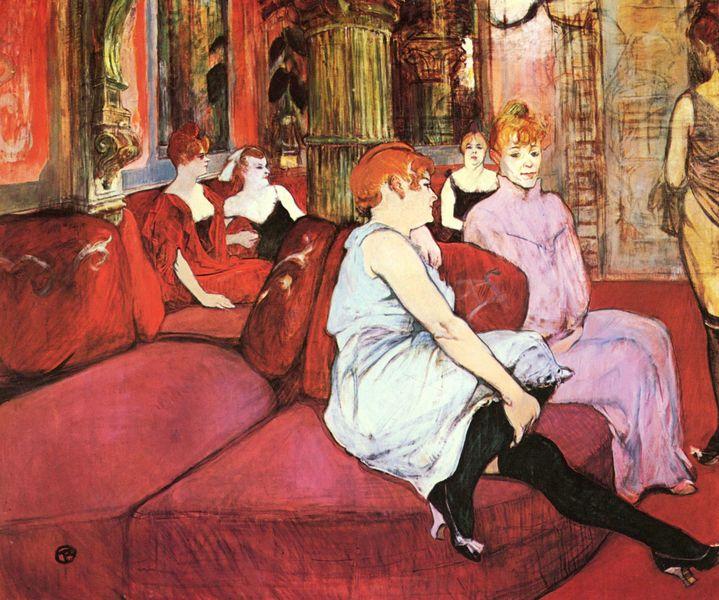 H. Toulouse-Lautrec, Nella sala di rue des Moulins, 1894 Sono stati 12 mesi