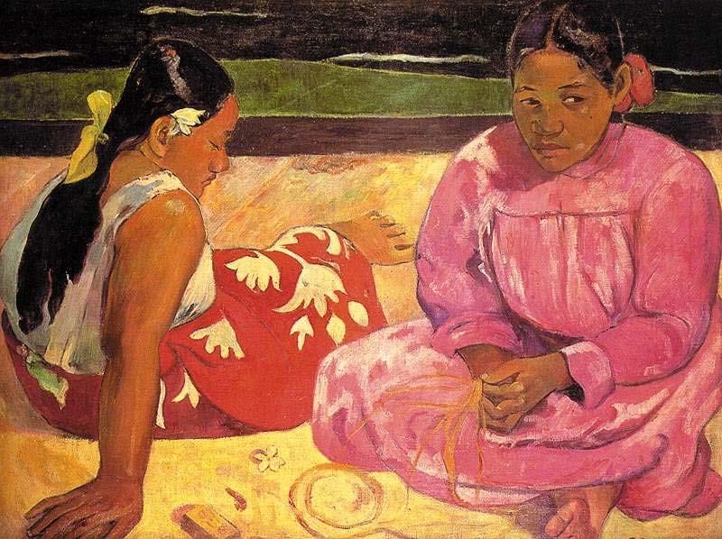 P. Gauguin, Due donne thaitiane sulla spiaggia, 1891 Grazie a tutti quelli che mi