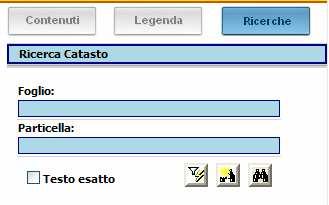 10 / 20 I pulsanti che compaiono in fondo alla maschera di inserimento valori sono: Indietro: torna alle impostazioni di ricerca precedenti. Il pulsante non compare nello stato iniziale della ricerca.