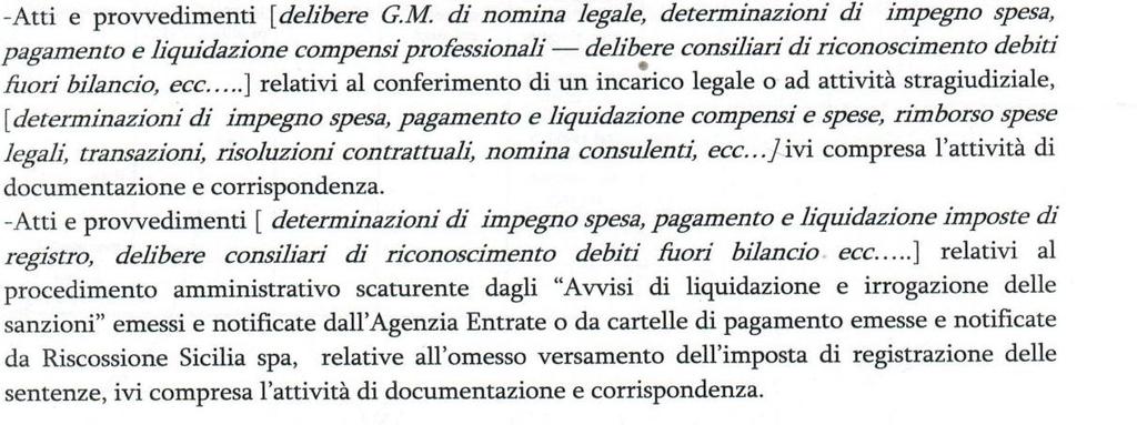 CONTENZIOSO - Estumulazioni salme e/o