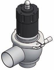 On aseptic valves, complete with metallic bellows, it is the ideal solution for avoiding water hammer caused by the rapid shutting of a valve.