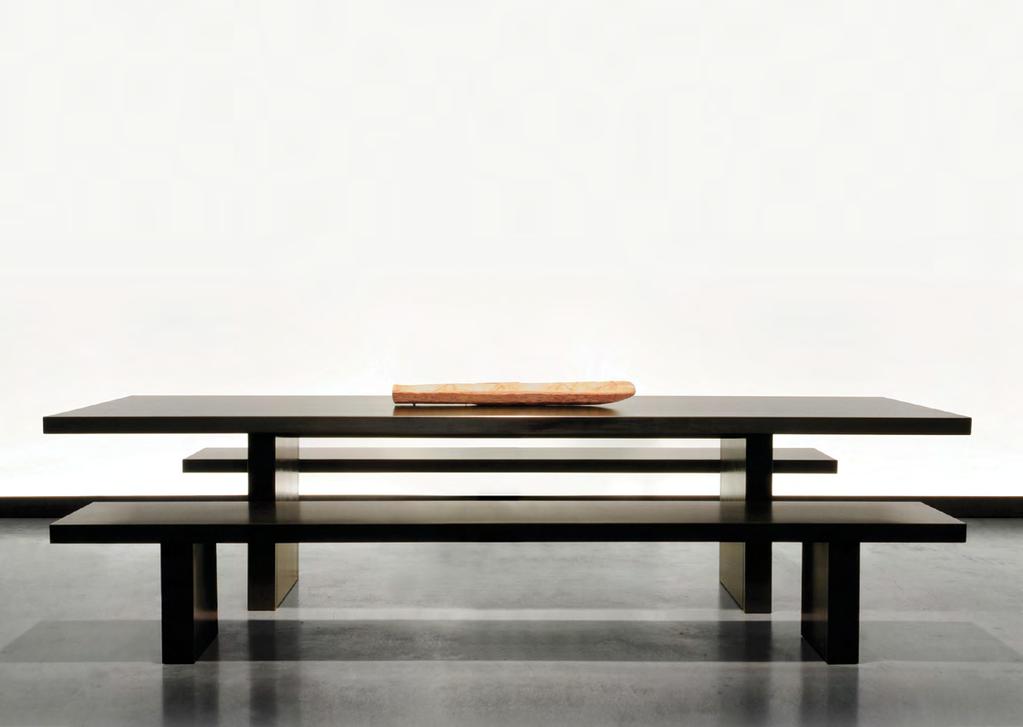 TOMMASO TABLE and BENCH design: Doriana & Massimiliano Fuksas 2009 Struttura e