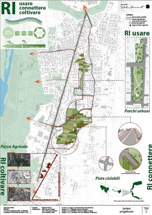 I cittadini appartenenti a questo comitato hanno insistito molto sulla riqualificazione delle aree verdi, con la creazione di un vero e proprio parco di quartiere diffuso e degli spazi urbani, con