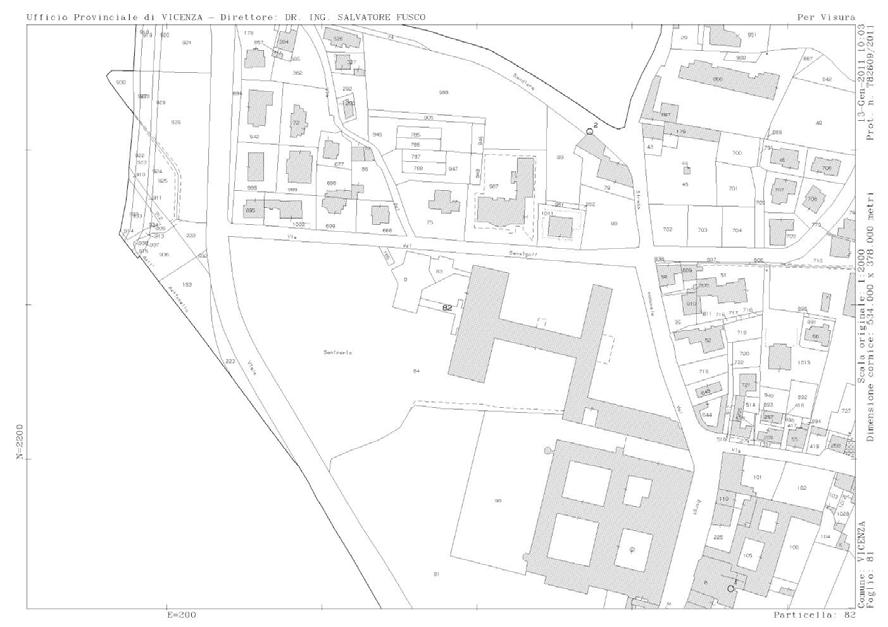 La richiesta del Seminario Vescovile di Vicenza La riclassificazione interessa una porzione di fabbricato su quattro piani fuori terra, con annessa superficie scoperta di pertinenza, individuati al