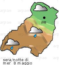 bollettino meteo per la provincia di Parma weather forecast for the Parma province Temp MAX 17 C 10 C Vento Wind 24km/h 38km/h Temp. min 6 C 3 C Temp MAX 20 C 11 C Vento Wind 33km/h 46km/h Temp.