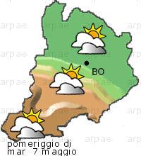 bollettino meteo per la provincia di Bologna weather forecast for the Bologna province Temp MAX 16 C 12 C Pioggia Rain 0-2mm 0-1mm Vento Wind 28km/h 39km/h Temp.
