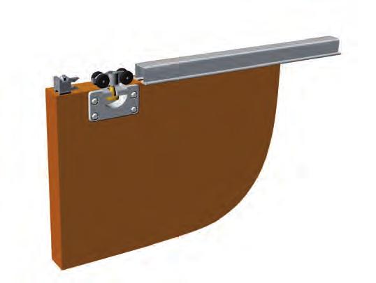 Groove The height design of for door the may doors be adjusted. to mount the upper truck. The height of door may be adjusted. POTATA WEIGHT POTATA CAPACITY Min.