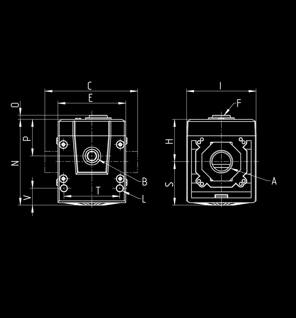 ESEMPIO: V = 5 litri t = 16 secondi K = 16/5 =,2 Valvole ad avviamento progressivo Serie MD - ingombri Posizionando sul graico tale valore K, il numero di giri da efettuare sulla vite di regolazione