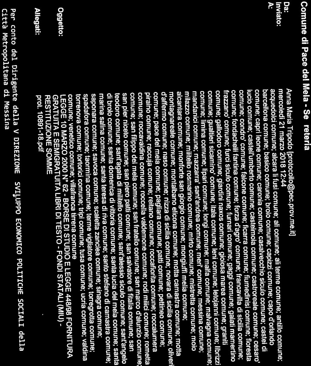 i FONDI comune; gualtieri sicamino comune; itala comune; leni comune; letojanni comune; librizzi comune; pace del mela comune; pagliara comune; patti comune; pettineo comune; ppql N (4.