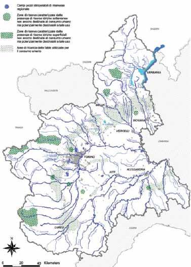 regionale Zone di riserva acque sotterranee Zone di