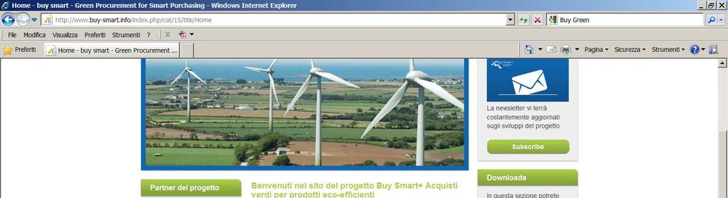 Elementi del progetto (2) Sul sito web del progetto sono