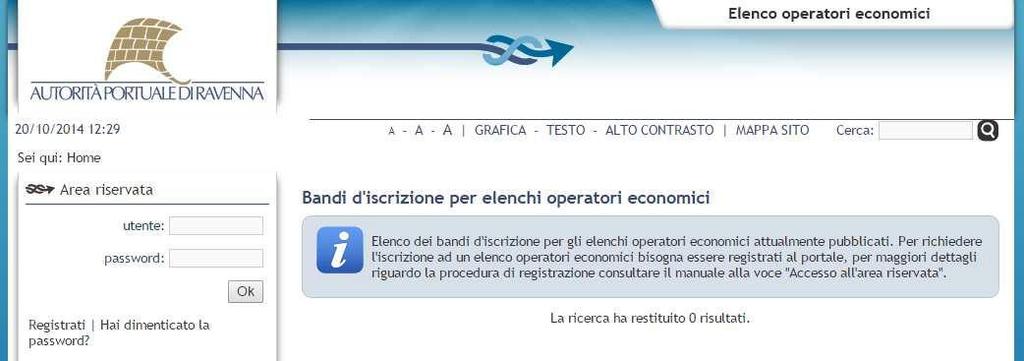 ******** COME REGISTRARSI AL PORTALE La registrazione al Portale Appalti è necessaria per il successivo accesso all'iscrizione agli Elenchi Operatori e permette di ottenere le credenziali di accesso