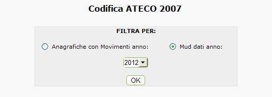 La trascodifica può essere eseguita e salvata nelle anagrafiche (movimentate in un certo anno) oppure direttamente su ogni singolo MUD (con scelta dell anno).