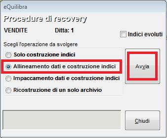 Cliccare sull icona di equilibra per rientrare nel programma e comparirà il messaggio: Procedere cliccando su Sì.